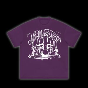 NÃO HAVERÁ MAIS LÁGRIMAS ROXO COM BRANCO