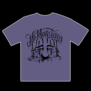 NÃO HAVERÁ MAIS LÁGRIMAS ROXO CLARO COM PRETO